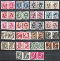 Belgique - Tete-Beche - 1922/1937 - COB TB1/22 - Neuf ** - Tete Beche [KP] & Interpaneles [KT]