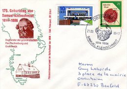 Allemagne De L´Est DDR 1989 Cachet Anniversaire De Samuel Kleinschmitt Fondateur De La Grammare Du Groenland - Otros & Sin Clasificación