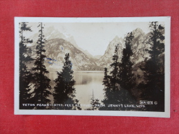 Jenny's Lake Wyo  Teton Peaks 1937 Cancel Ref-1088 - Other & Unclassified