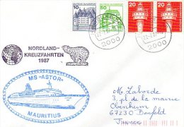 Allemagne 1987 Et 1994 3 Enveloppes Navires Polarstern MS ASTOR  MS Odessa - Andere & Zonder Classificatie