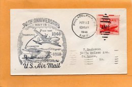 Philadelphia PA 1948 Air Mail Cover - 2c. 1941-1960 Covers