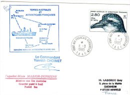 Kerguelen Crozet St Paul Dernière Rotation Aux TAAF 1995 3 District 1 Rotation MARION DUFRESNE - Covers & Documents