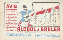 Produit  National   "  ALCOOL à BRULER  "    - Ft  =  13 Cm  X  21 Cm - Wash & Clean