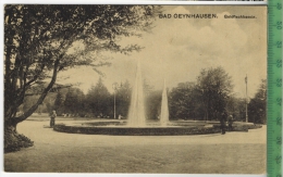 Bad Oeynhausen, Goldfischbassin  Um 1910/1920, Verlag: Fritz Scherer, Bad Oeynhausen Nr. 18498 ,  POSTKARTE - Bad Oeynhausen