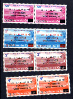 O.U.A., Palais De La Nation,  646-648-649-650 ** Surcharge Inversée En Paire (rare), - Mint/hinged