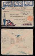 Brazil Brasilien 1931 Airmail Registered Cover Advertising PANAIR ILHEUS To BAHIA - Cartas & Documentos