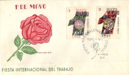 (334) Cuba Island - Ile De Cuba - FDC Cover  - 1st May - 1964 - FDC