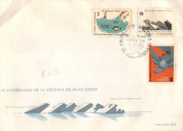 (334) Cuba Island - Ile De Cuba - FDC Cover  - Playa Giron - FDC