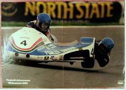 Kleines Motorrad Poster :  Taylor & Johannson  Weltmeister 1980  -  Ca. 1980 Aus Der Pop-Rocky - Moto