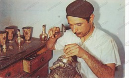 IRAN, BRASSWORKS, Filigree Artisans, Isfahan, Old  Postcard - Iran