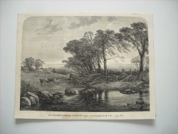 GRAVURE 1860. UN PAYSAGE DANS LE NIVERNAIS. - Prints & Engravings