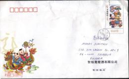 Mailed Cover (letter) New Year  2012  From  China To Bulgaria - Lettres & Documents