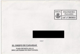 Lettre De Las Palmas De Gran Canaria Pour Le Maroc. EMA. (Voir Commentaires) - Franking Machines (EMA)