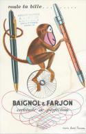 Roule Ta Bille    "   BAIGNOL  &  FARJON   "    -  Ft  =  21 Cm  X  13.5 Cm - Papelería