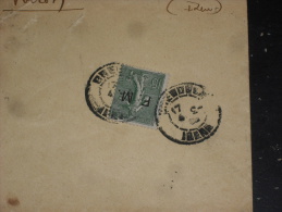 LETTRE FRANCE AVEC YT FRANCHISE MILITAIRE F.M. 3 - CACHET ROND MANUEL GRENOBLE - ISERE - POUR VOIRON - - Military Postage Stamps