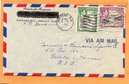 Jamaica Old Cover Mailed To USA - Jamaïque (...-1961)