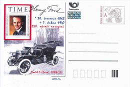 Czech Republic 2013 - 150 Years Anniversary Of The Birth H. Ford, Special Postal Stationery, MNH - Cartoline Postali