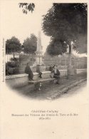 CHATILLON-COLIGNY MONUMENT DES VETERANS DES ARMEES DE TERRE ET DE MER 1870-1871 ANIMEE CARTE PRECURSEUR - Chatillon Coligny