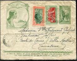 MADAGASCAR - ENVELOPPE 50c VERT, GALLIÉNI, OBL. AVEC N° 164 + 165 DE TANANARIVE LE 29/12/1934 - TB - Covers & Documents