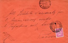 1951  LETTERA CON ANNULLO   PADOVA - Portomarken