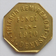 Remiremont 88 Trianon A. Demesy 15 Centimes INEDIT - Monétaires / De Nécessité