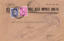 1953  LETTERA CON ANNULLO MONTAGNANA    PADOVA - Taxe