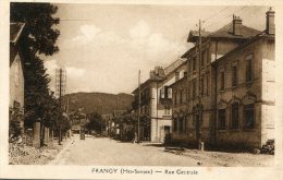 CPA 74 FRANGY RUE CENTRALE 1947 - Frangy