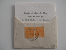 LETTRE DE VICTORIA TARIF CARTE DE VISITE ADRESSEE  A TRIESTE 1931 COVER - Brieven En Documenten