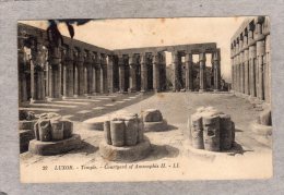 42730    Egitto,   Luxor  -  Temple  -  Courtyard  Of  Amenophis II,  NV(scritta) - Luxor