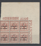 TRENTO E TRIESTE 1919 2 C. SU 2 C. SESTINA ** MNH - Trente & Trieste