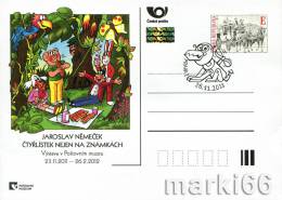 Czech Republic - 2011 - Exhibition: J. Nemechek Works On Czech Stamps - Postcard With Stamp & Special Postmark - Ansichtskarten