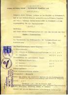 1938  -  Diplom Abschrift  -  Universität Frankfurt A. M.  -  Diplomprüfung Handelslehramt  -  Mit Gebührenmarken - Diploma & School Reports