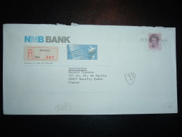 LR PAR AVION POUR LA FRANCE TP 6,50G OBL. ? VIII 84 BUSSUM + NMB BANK + BANQUE - Lettres & Documents