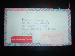 LETTRE PAR EXPRES POUR LA FRANCE EMA 1.70 MONTREAL 10 VIII 83 + CACHET Succ. Outremont Stn. N°6 Montreal Que. - Storia Postale