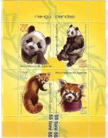 2010 Fauna PANDA - PANDAS   4v.- S/S- MNH Bulgaria / Bulgarie - Nuovi