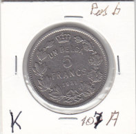 UN BELGA-5 FRANCS Nickel 1931 FR  Pos B - 5 Francs & 1 Belga