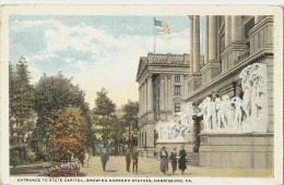 Entrance To State Capitol, Showing Barnard Statues, HARRISBURG - Harrisburg