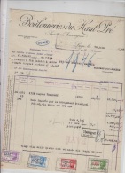 FACTURE BOULONNERIES DU HAUT PRE - LIEGE 1943 - A VOIR - 1800 – 1899