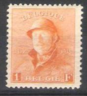 Belgie OCB 175 (*) - 1919-1920  Cascos De Trinchera