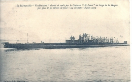 BASSE NORMANDIE - 50 - MANCHE - LA HAGUE - Sous Marie Vendemiaire Coulé En 1912 - Submarines