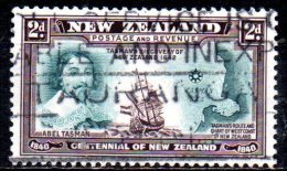 NEW ZEALAND 1940 Centenary Of Proclamation Of British Sovereignty - 2d Abel Tasman With Hemskeerk And Chart  AVU - Usados