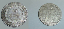 INDOCHINE 10 CENT ARGENT 1910 A ETAT TTB  - PIECE MONNAIE ARGENT, FRANCE COLONIES - Sonstige & Ohne Zuordnung