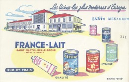 "  FRANCE  -  LAIT  "  St - Martin - Belle - Roche   ( 71 )      -   Ft  =  21 Cm  X 13.5 Cm - Milchprodukte