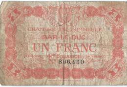 Ch. De Com. De BAR-LE-DUC /  1 Franc /  1914-18     BIL103 - Chamber Of Commerce