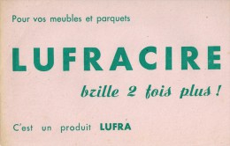 Cirage  "  LUFRACUIR  "    Texte En Vert     -   Ft  =  21 Cm  X 13.5 Cm - Produits Ménagers