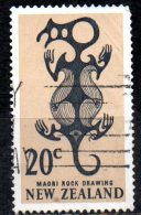 NEW ZEALAND 1967 Decimal Currency - 20c Taniwha Maori Rock Drawing  FU - Usati