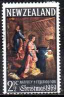 NEW ZEALAND 1969 Christmas - 21/2c The Nativity (Federico Fiori Barocci)    FU - Oblitérés