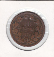 10 CENTIMES Bronze 1870 - Luxemburgo