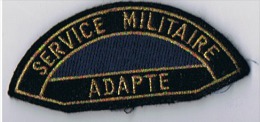 Insigne Tissu Service  Militaire  Adapte - Marine