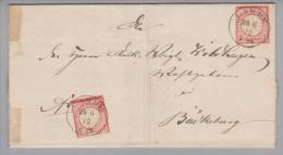 DR 1872-06-28 Lahde Brief Nach Buckburg Mit 2x 1 Groschen - Covers & Documents